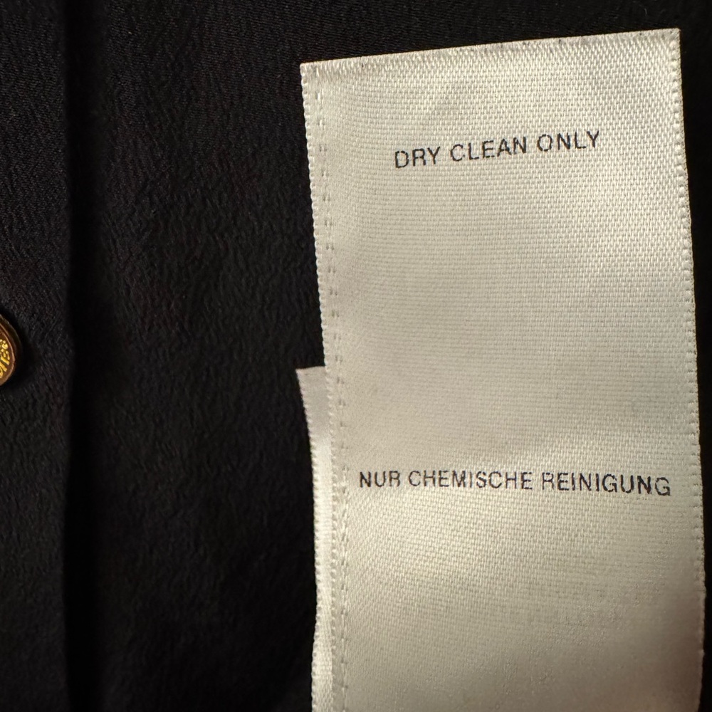 True Religion black silk button down shirt - Picture 7 of 8